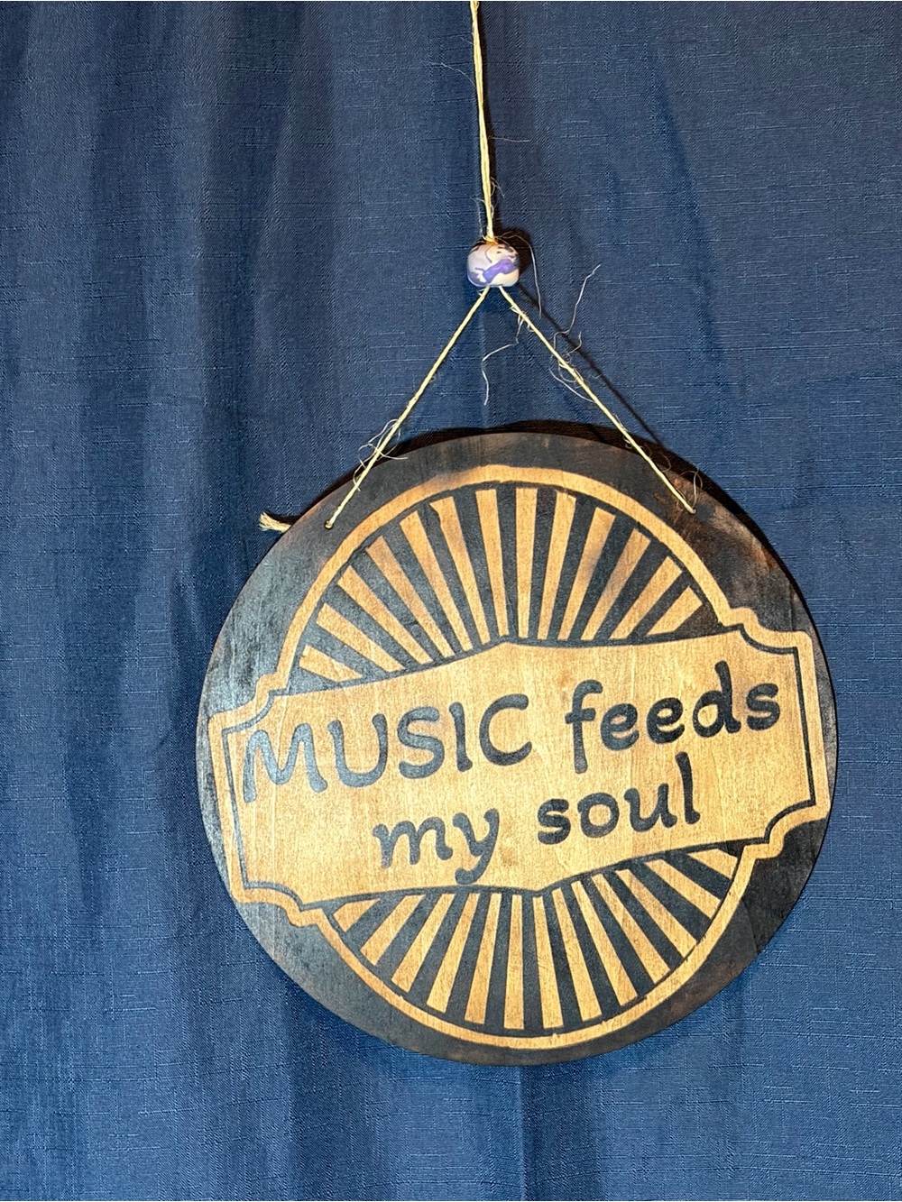 Rustic Black & Natural Wood 12’' Wall Plaques (choose one)
